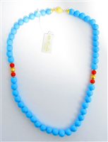 Collana Orelù Donna in Oro giallo Pasta di turchese 301